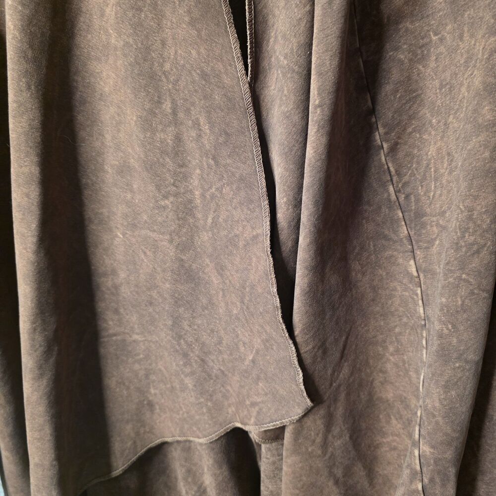 Testimony Los Angeles Brown Mineral Wash Open Cardigan Size Medium Western - Picture 4 of 11